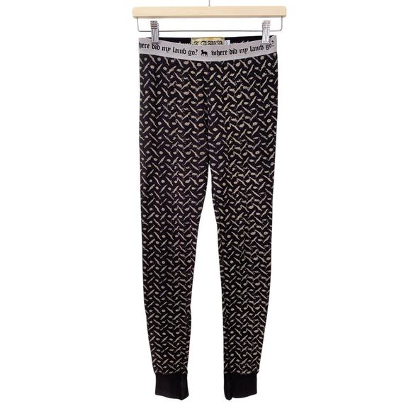 LAMB Gwen Stefani WHERE DID MY LAMB GO? Waffle Knit Legging Pants Small - Picture 2 of 5